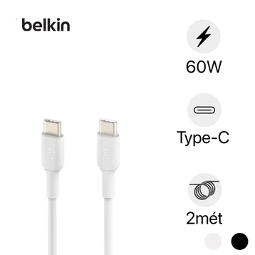 Cáp Belkin Type C to Type C 2m vỏ nhựa 60W 