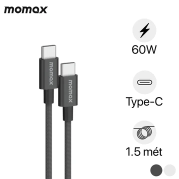 Cáp Momax USB-C to USB-C 60W dài 1.5m