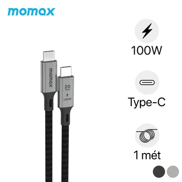 Cáp Momax USB-C to USB-C Elite 100W USB 3.2 gen 2x2 1m DC31