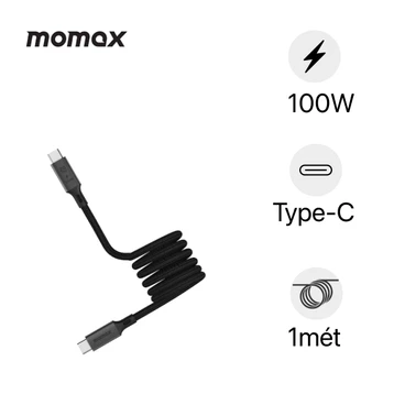 Cáp Momax USB-C to USB-C MAG Link 100W USB 3.2 GEN 2X2 có nam châm dài 1M