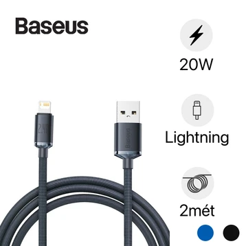 Cáp Lightning Baseus Crystal Shine 2m