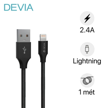 Cáp Devia Gracious Series USB-A to Lightning dài 1m