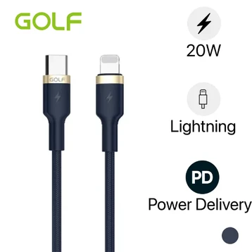 Cáp GOLF USB-C to Lightning 2A GC-71P 1M