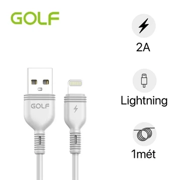 Cáp Golf USB-A to Lightning 2A GC-75I 1M