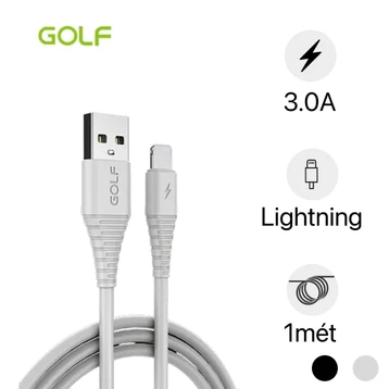 Cáp Golf Lightning sạc nhanh 3.0A GC-64I 1 mét