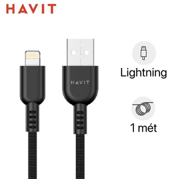 Cáp USB-A to Lightning Havit JS314 1m