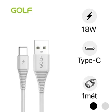 Cáp Golf USB-A to Type-C sạc nhanh 3A GC-64T 1 mét