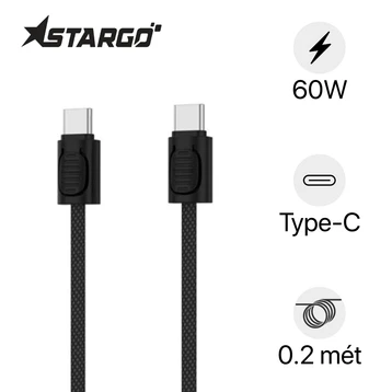 Cáp StarGO R2 USB-C to C 60W 0.2m