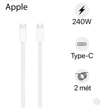 Cáp Apple USB-C to Type-C dây dù 240W 2M MU2G3ZA/A