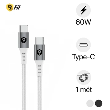 Cáp 9Fit USB-C to USB-C 1M