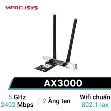 Card mạng Mercusys AX3000 Wifi 6 MA80XE Bluetooth 5.3