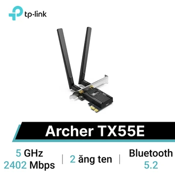 Card mạng Tp-link AX3000 Archer TX55E Wi-Fi 6 Bluetooth 5.2