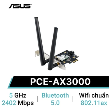 Card mạng Wifi 6 Asus PCE-AX3000 (Hàng không hộp)