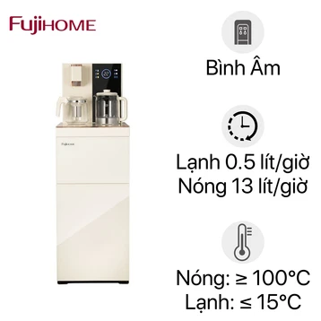 Cây nước bàn trà cao cấp có ngăn khử khuẩn UV FujiHome TB238N-UV