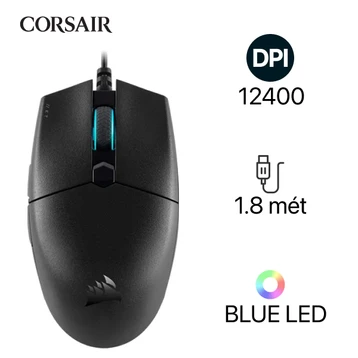 Chuột có dây Gaming Corsair Katar Pro Ultra Light Blue LED