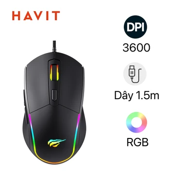 Chuột Gaming có dây Havit M79 RGB