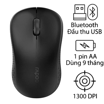 Chuột Bluetooth Rapoo M160 Silent - Cũ