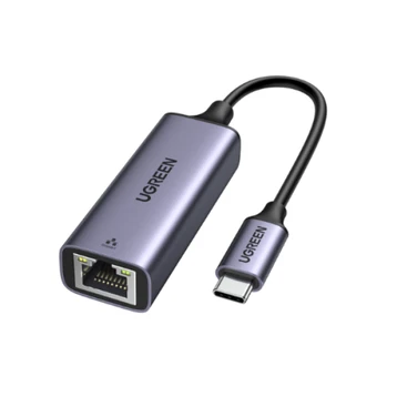 Cổng chuyển đổi Ugreen USB type C to 10/100/1000M CM199 50737-Xám