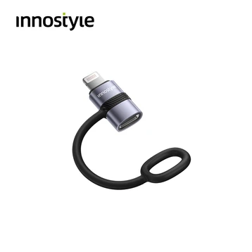 Cổng chuyển OTG Innostyle FlexLink Lightning to USB-C Female Silicone Tape ST-540GY