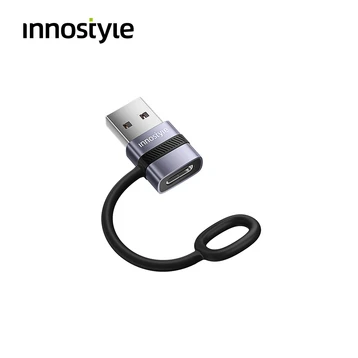 Cổng chuyển OTG Innostyle FlexLink USB-A to C Female Silicone Tape ST-520GY