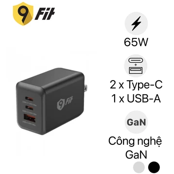 Sạc 9Fit PD 65W 1A2C GaN