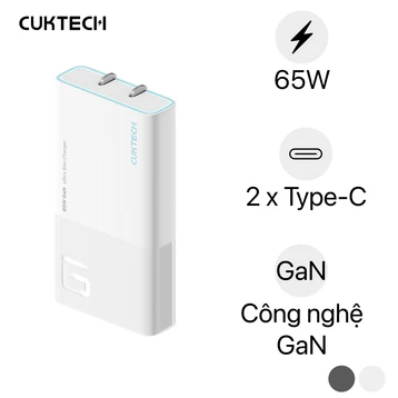 Sạc Cuktech 6 SLIM 2C 65W AD652S