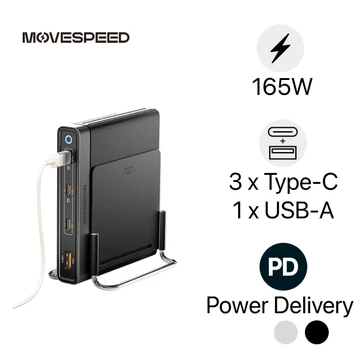 Sạc Movespeed 4 cổng 165W 3C1A GAN MSA05