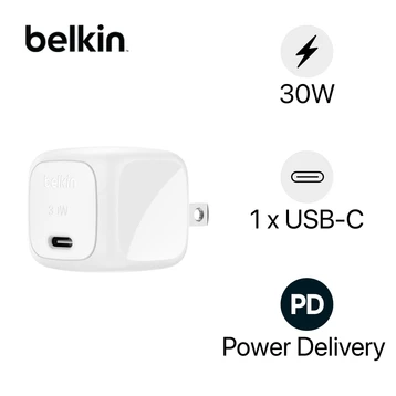 Sạc nhanh Belkin 30W 1 cổng USB-C PD/PPS Cubic Wall Charger