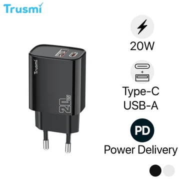 Sạc nhanh Trusmi 1A + 1C PD 20W (EU) CH07
