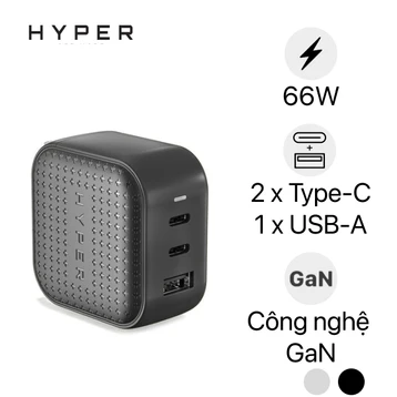 Củ sạc HyperJuice 66W Gan Charger (2C1A) HJ265