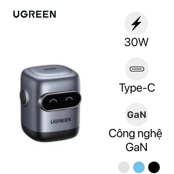 Sạc Ugreen Robot Uno Gan Nexode Gen 2 1C 30W X622 - Cũ