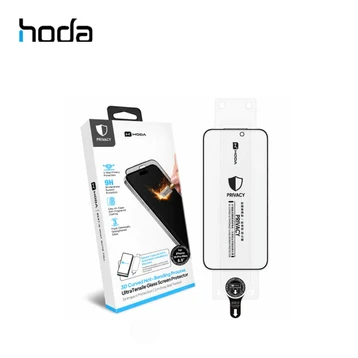 Dán kính cường lực màn hình iPhone 18 Pro Max Hoda 3d Chống Nhìn Trộm Full Viền Đen Cao Cấp