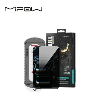 Dán kính cường lực màn hình iPhone 18 Pro Max Mipow chống nhìn trộm full viền cao cấp