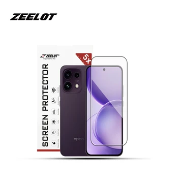 Dán kính cường lực màn hình Oppo Reno 16F Zeelot Solidsleek full viền đen cao cấp