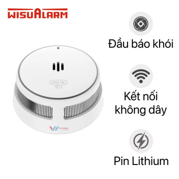 Đầu báo khói liên kết không dây Dahua Wisualarm DHI-HY-SA40A-R4