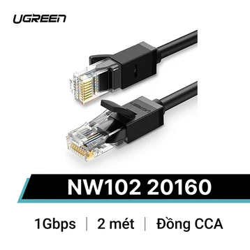 Cáp mạng Ugreen Cat6 NW102 20160 2M