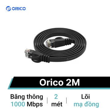 Dây dẹt cáp mạng Cat 6 Orico 2 Mét