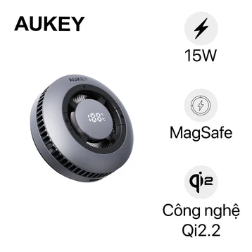 Đế sạc không dây Aukey 15W Gaming Qi 2.2 2 trong 1 LC-G10