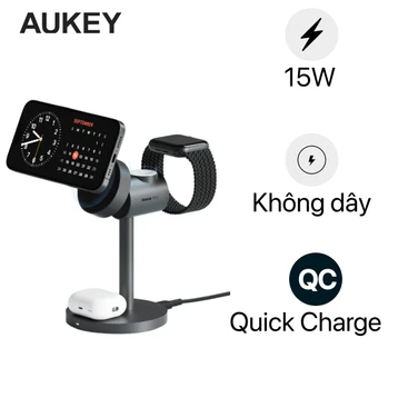 Đế sạc không dây Aukey LC-MC311 3 Trong 1