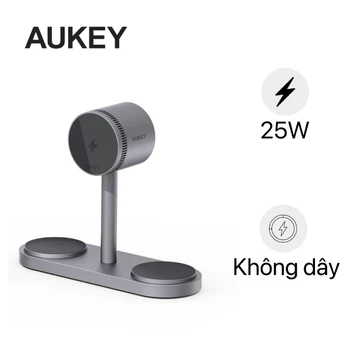Đế sạc không dây Aukey Magfusion 25W QI 2.2 3 trong 1 LC-MC315