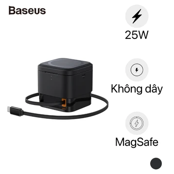 Đế sạc không dây Baseus MagPro 25W 2 in 1 Magnetic Wireless Charger