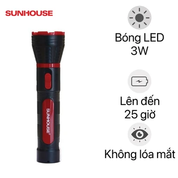 Đèn pin cầm tay Sunhouse SHE-4131 cỡ trung