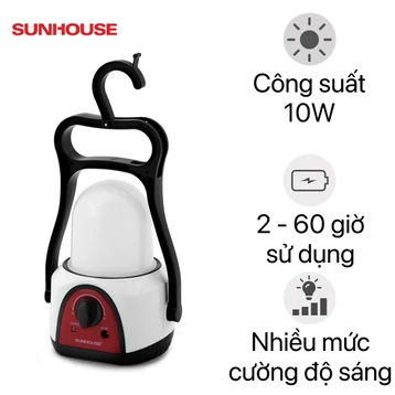 Đèn tích điện đa năng 360 Sunhouse SHE-6848LA