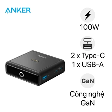 Đế sạc Anker 2C1A 100W B2C A190211