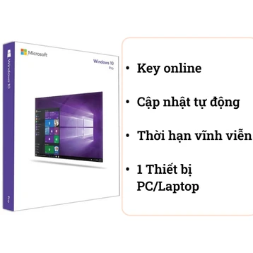 Phần mềm Windows 10 Pro 32-bit/64-bit Bản quyền dùng cho 1 máy vĩnh viễn