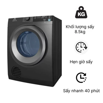 Máy sấy thông hơi Electrolux 8,5kg EDS854N3SB
