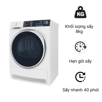 Máy sấy ngưng tụ Electrolux 8kg EDC804P5WB