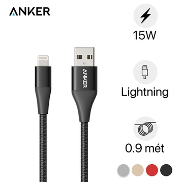 Cáp Anker Powerline+ II Lightning (3FT/0.9M) A8452