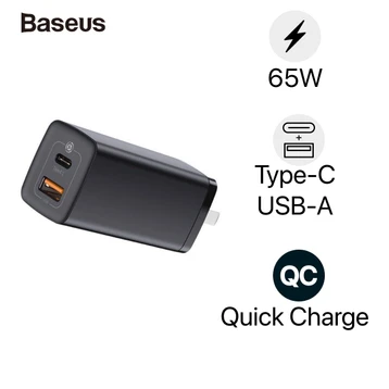 Củ sạc Baseus Gan2 Lite 65W 2 cổng