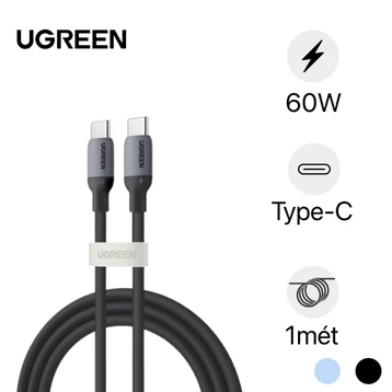 Cáp Ugreen Type-C to Type-C Silicone US563 15283 60W dài 1m